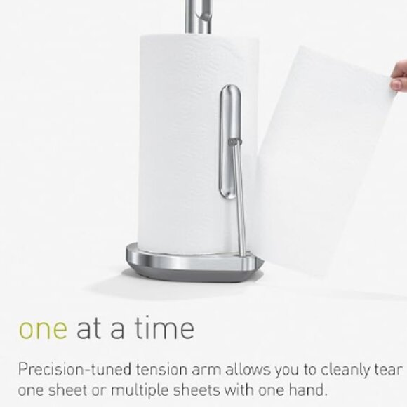 Simplehuman | Tension Arm Paper Towel Holder Brushed Stainless Steel - Picture 3 of 15
